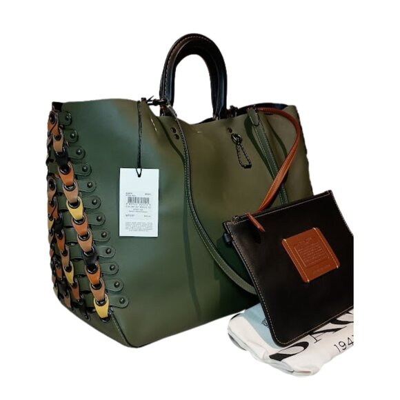 Coach Olive Green Rogue Tote - Picture 3 of 7